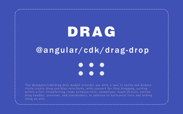 angular cdk drag-drop