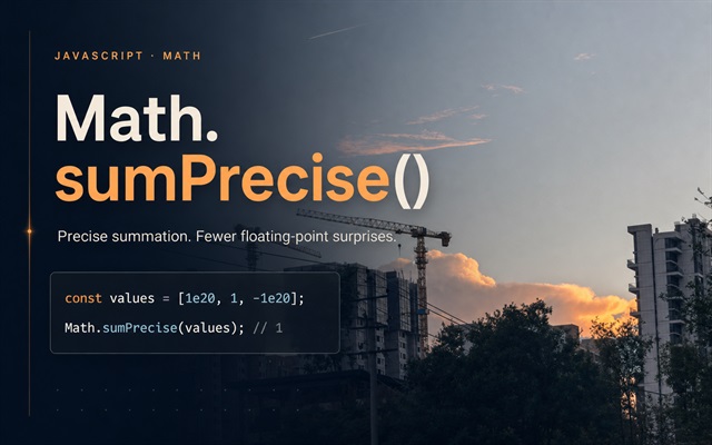 Math.sumPrecise() - DeathGhost